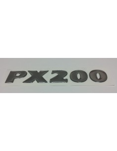 Anagrama resina PX200 para cófano lateral de Vespa freno de disco.Adhesivo