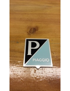 Anagrama escudo Piaggio de aluminio adhesivo 36x46mm-VESPA
